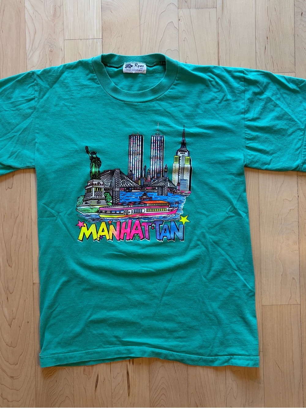 New York City Manhattan Skyline Vintage Single Stitch tshirt tee